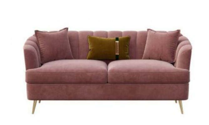 Samt Wunnlandschaft Relax Sëtz Design Canapé Lounge Sofas Stoff Canapé 3 Sëtzer