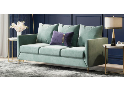 3-Sëtzer Stoff Sofa Wunnlandschaft Relax Sëtz Design Canapé Lounge Sofa Vellours