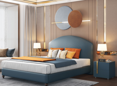 Bett Këssen Design Luxus Metall Duebel Better Bestietnes Schlof Zëmmer Blo