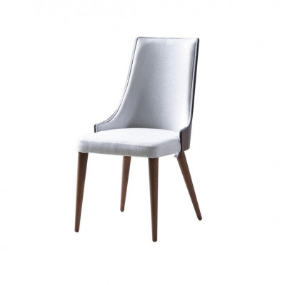 Stull Fauteuil Modernen Design Miwwelen Luxus Iesszëmmer Still Kichen Holz Stoff