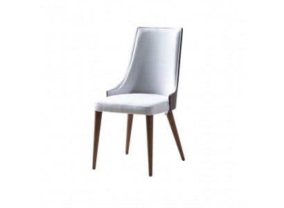 Stull Fauteuil Modernen Design Miwwelen Luxus Iesszëmmer Still Kichen Holz Stoff