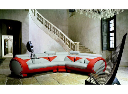 Modern Ecksofa Couch Polster Sëtz Eck Garnitur XXL Grouss Wunnlandschaft Eck Nei