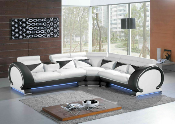 Modern Ecksofa Couch Polster Sëtz Eck Garnitur XXL Grouss Wunnlandschaft Eck Nei