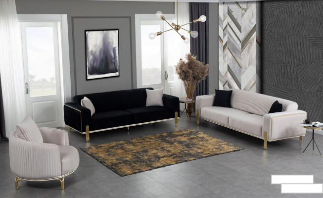 Ronne Fauteuil Eenzel Luxus 1 Sëtz Polster Sëtz Designer Textil Sëtz Stoff
