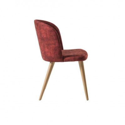 Stull Lehnstiller Design Miwwelen Luxus Iesszëmmer Still Holz Textil Holzstull Nei
