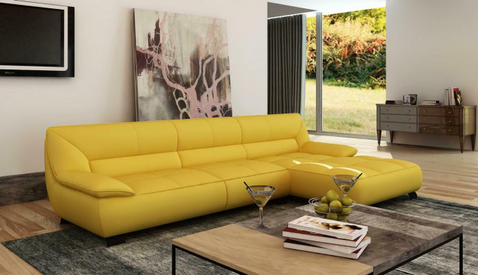 Ledercouch Eckcouch Wunnlandschaft Eckdivan Eck Garnitur Design Modern Sofa