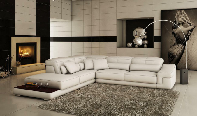 Verstellbar Lieder Sëtz Polster Eck Couch Sofa Garnitur L Form Sëtz Eck