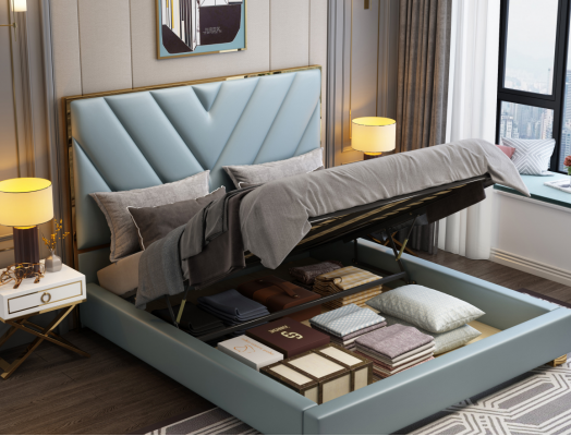 Bett Këssen Design Luxus Metall Duebel Better Hotel Bestiet Schlofzëmmer