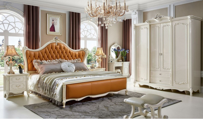 Better Liederbett 3-Stéck Set 2x Schlofzëmmer Nuetsdësch Konsole Massivholz