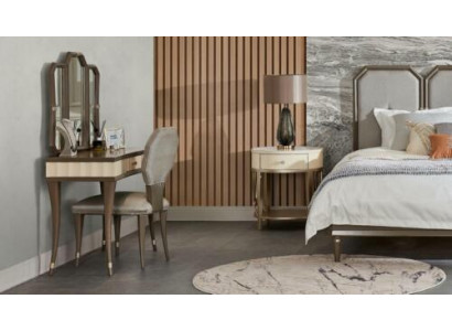 Schminktisch Schlofkummer Kommode Stull Konsolendësch Luxus Massivholz 2-teileg.