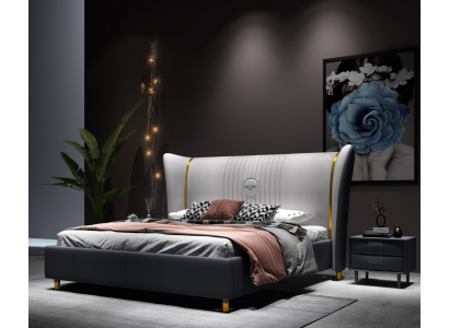 Designer Duebelbett Bett Hotel Luxus Schlofkummer 150/180x200cm Lieder