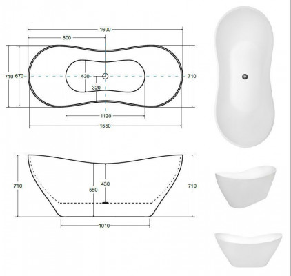 Gold Designer Buedbidden Fräistäiend Luxus Wanne a Gold Wannen
