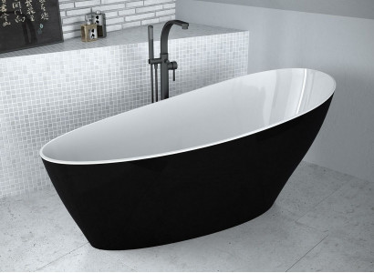 Badewannen ovalen Design Badewanne fräistehend modern Buedzëmmer