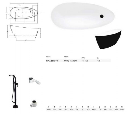 Badewannen ovalen Design Badewanne fräistehend modern Buedzëmmer