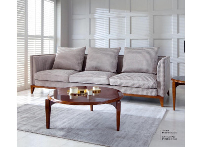 Sofa Garnitur 3 Sëtzer Couchtisch Sofas Dräisëtzer Stoff Dësch Luxus Modern 2dëelereg