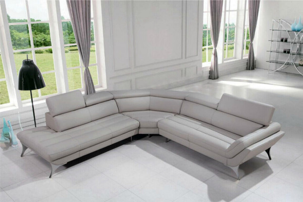 Lieder-Canapé Couch Wunnlandschaft Eckcanapé Eck Garnitur Design Modern Canapé 1541