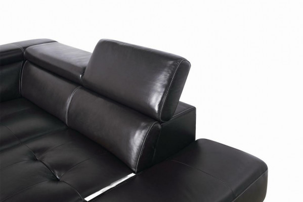 Multifunktional Eckcouch Medien TV Sofa Ledersofa 291 x 222cm L-Formt Nei