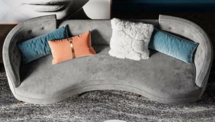 3-Sëtz Stoff Canapé Wunnlandschaft Relax Sëtz Design Canapé Lounge Canapéen Textil