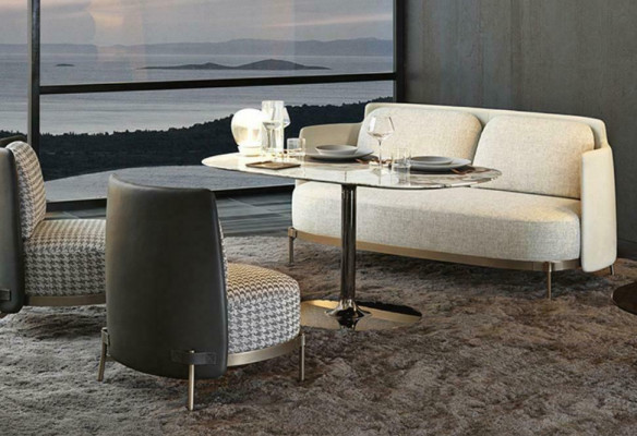 Design Miwwelen Modern Relax Sëtz Luxus Miwwelen Wunnlandschaft Sofa 3 Sëtzer Sofae