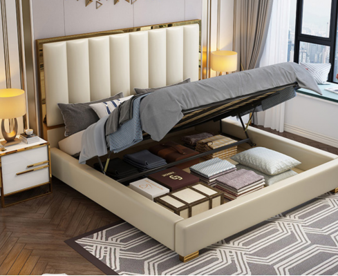Bett Betten Holz Lieder Polster Bestietnis Design Lieder Hotel Boxspring Miwwelen