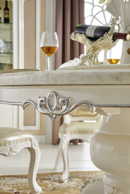 Designer Esszëmmer Stull Set 4x Still Dësch Sesselen Garnitur Dëscher Massivholz