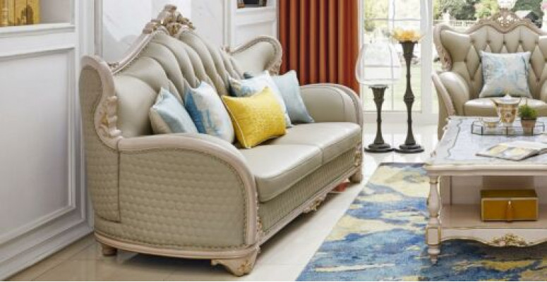 Design Polster Lieder Sofa Sofae Drësëtzer 3er Wunnzëmmer Couchen Massivholz