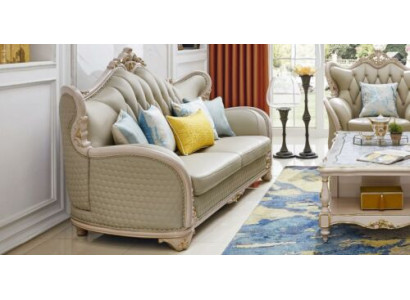 Design Polster Lieder Sofa Sofae Drësëtzer 3er Wunnzëmmer Couchen Massivholz
