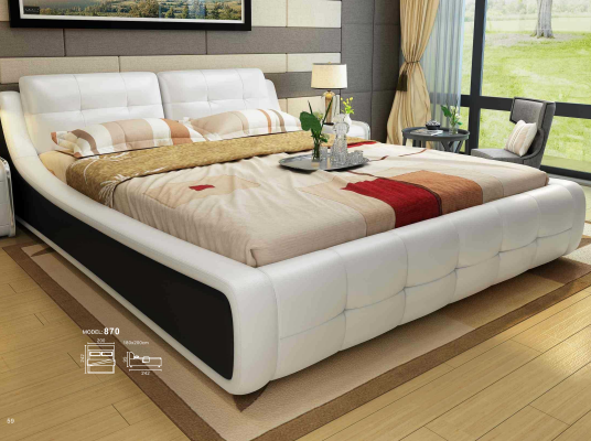 Design-Bett Schlofzëmmer Better Textil Hotel Luxus Polster Miwwelen Stoff Miwwelen