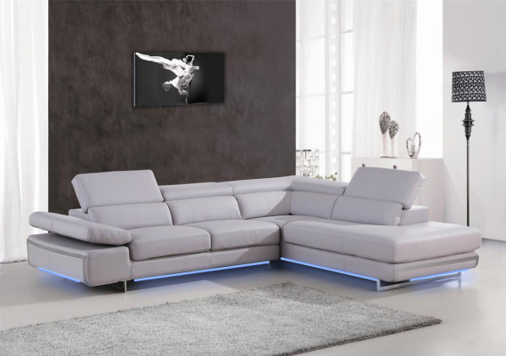 Eckcouch multifunktional Couch Medien TV Sofa Couch Ledercouch Wohnlandschaft