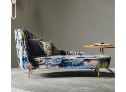 Chaiselounge Polster Textil Modern Relax Sëtz Luxus Miwwelen Wunnlandschaft