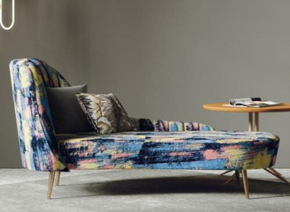 Chaiselounge Polster Textil Modern Relax Sëtz Luxus Miwwelen Wunnlandschaft
