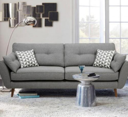Polstersofa Sofa 2-Sëtzer Textil Sëtz Design Couche Sofas Stoff Gro 226 cm Nei