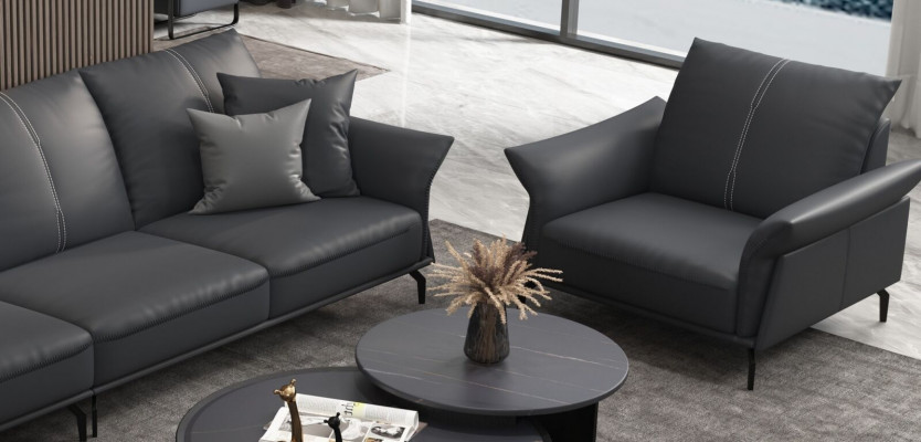 Fautëuil Relax Stoff Lounge Luxus Fernseh Club Fautëuil Polster Sëtz Design Canapé