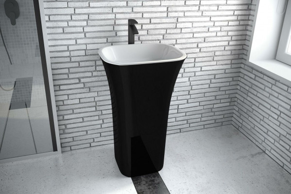 Modernen Design Wäschbecken Acryl Stand Bad Fräistéierende Wäschbänk