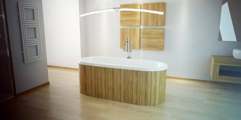 Luxus Buedbidden Rechteckeg Fräistinnend Wanne Buedzëmmer Wannen Acryl Wäissoval