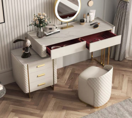 Schminktisch Wandspigel Coiffeur Kommod Konsolendëscher Schlofkummer