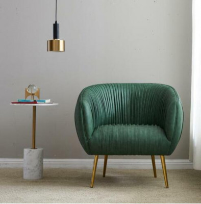 Luxus Wunnzëmmer Nei Relax Sessell Metall Design Polster Lounge Club