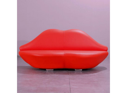 Lippen Sofa 2 Sëtz Polster Modern Relax Sëtz Luxus Miwwelen Sofas Couch Zweisëtzer