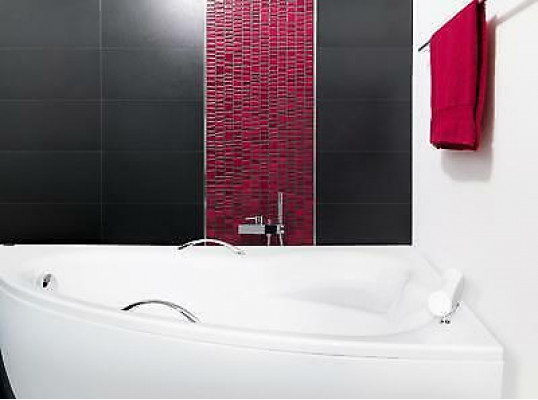 XXL Buedbidden Eckbuedbidden Eck 150*100 cm Acrylbuedbidden Bidden Bad