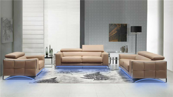 Sofa Couch Polster XXL Grouss 3-Sëtzer (ouni 2+1) Sofen Lieder Sëtz Design