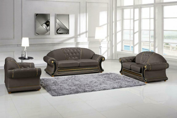 Klassesch Designer 3-Sëtzer Chesterfield Lieder Couch Polstersëtz ouni 2+1 Nei