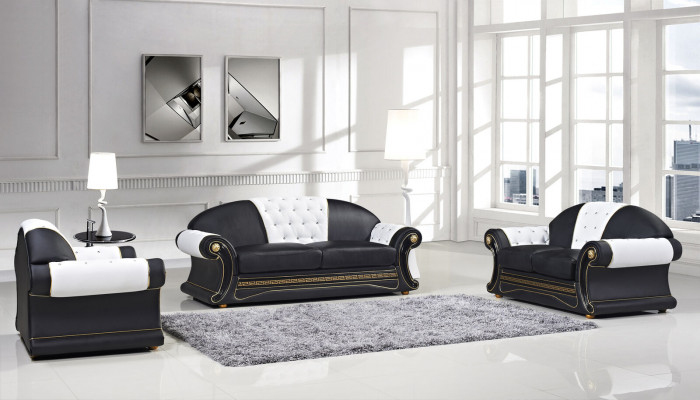 Klassesch Designer 3-Sëtzer Chesterfield Lieder Couch Polstersëtz ouni 2+1 Nei