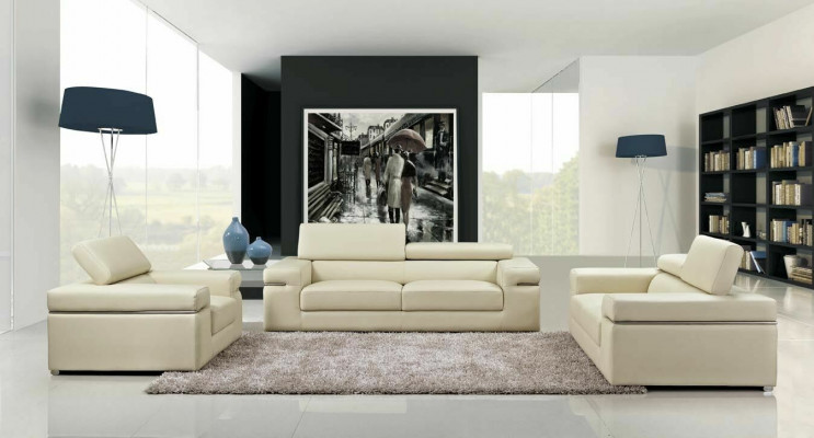Sofa Canapé Polster 3-Sëtzer Lieder Sofaen Canapéen Sëtz Garnituren Design
