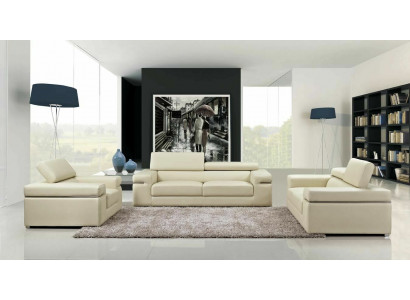 Sofa Canapé Polster 3-Sëtzer Lieder Sofaen Canapéen Sëtz Garnituren Design