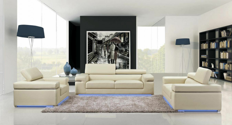 Sofa Canapé Polster 3-Sëtzer Lieder Sofaen Canapéen Sëtz Garnituren Design