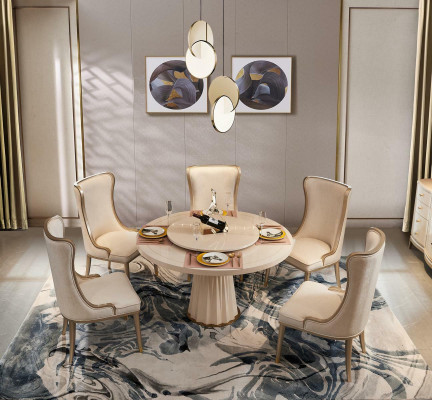 Ësstësch Ronder Wunnzëmmer Design Garnitur Iesszëmmer Massivholz Dëscher