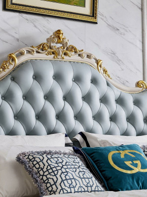 Chesterfield Garnitur Nuetsdësch 2x Massivholz Luxus 3 Deeler 180x200cm Design