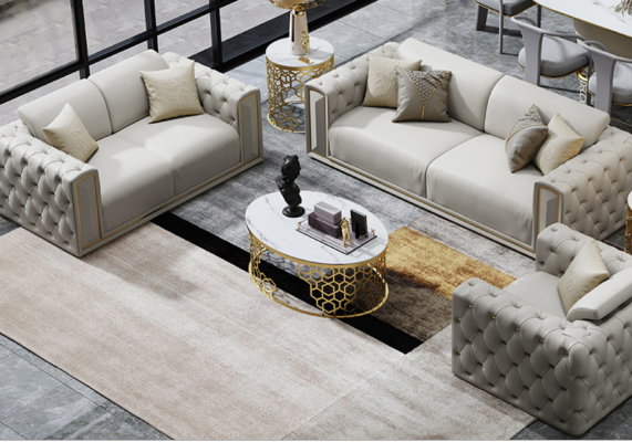 Sofagarnitur 3+2+1 Sëtzer Klassesch Couchen Wunnlandschaft Sofas Polster