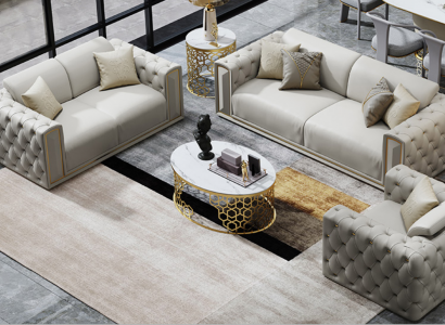 Sofagarnitur 3+2+1 Sëtzer Klassesch Couchen Wunnlandschaft Sofas Polster