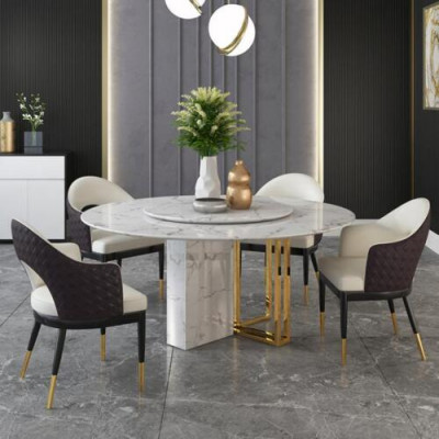 Ronnen Luxus Dësch Design Dëscher Ronnen Steen Miwwelen Iesszëmmer Iessdëscher Modern Nei